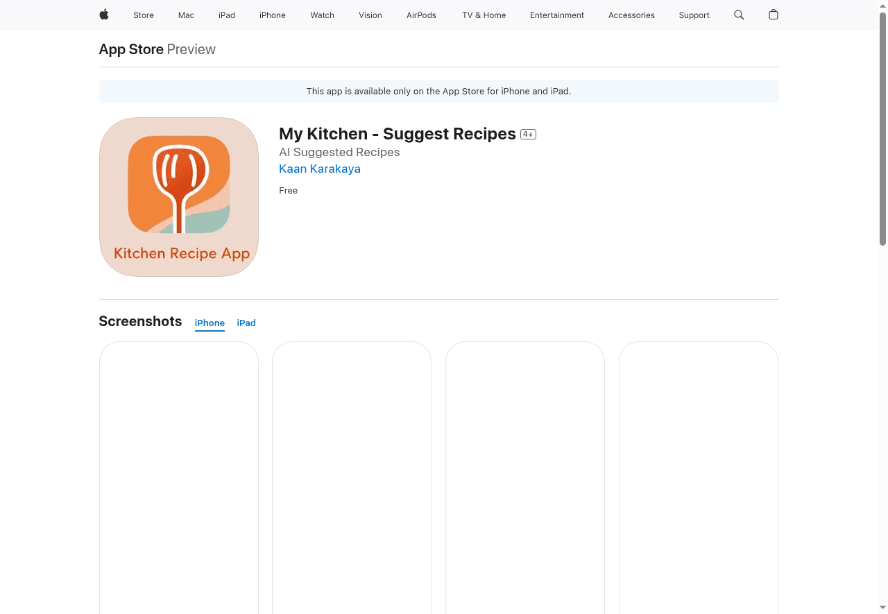 My Kitchen - Suggest Recipes