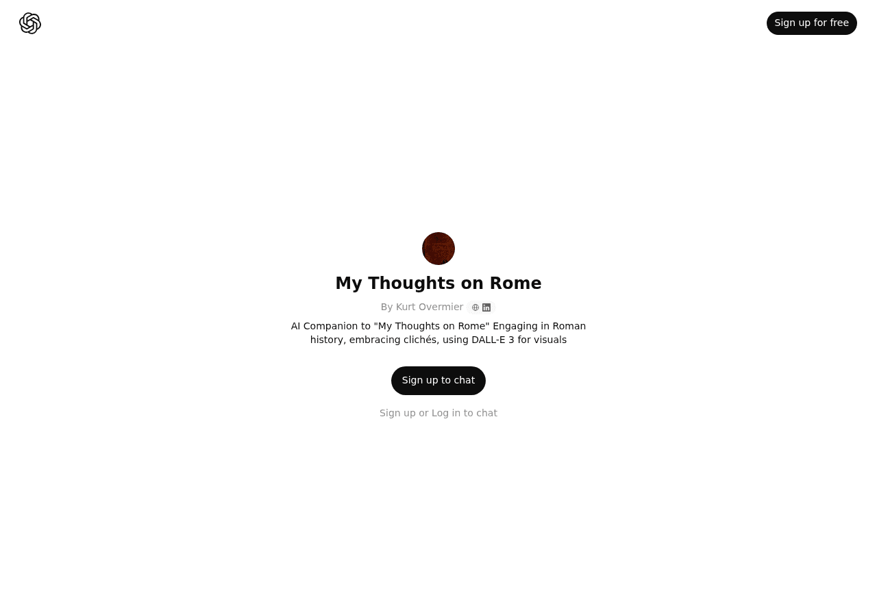 My Thoughts on Rome