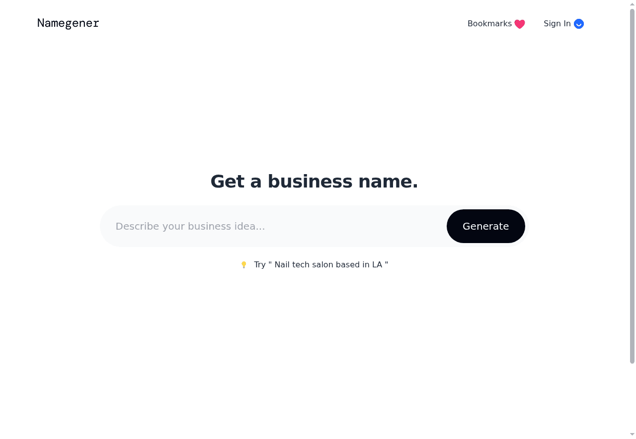 Namegener - AI Name Generator