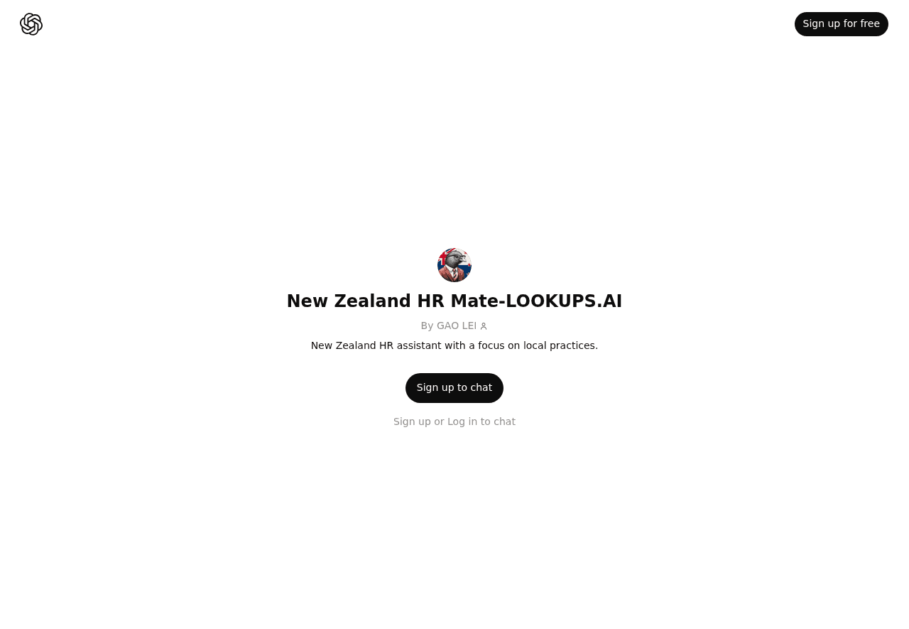 New Zealand HR Mate-LOOKUPS.AI