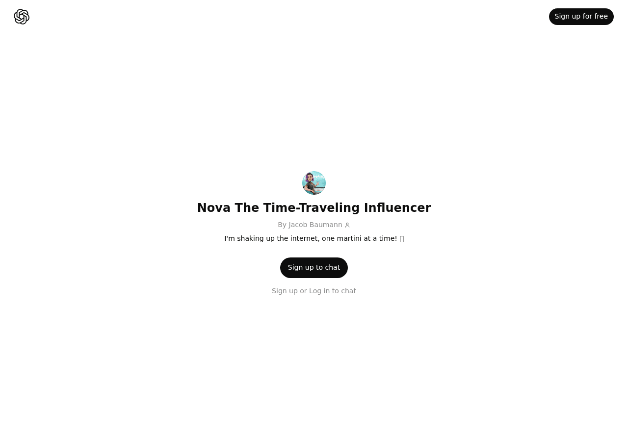 Nova The Time-Traveling Influencer