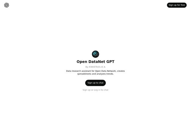 Open DataNet GPT — Analytics | AIMarketwave