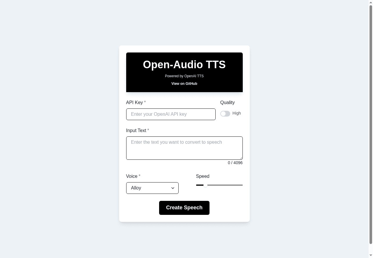 Open-Audio TTS