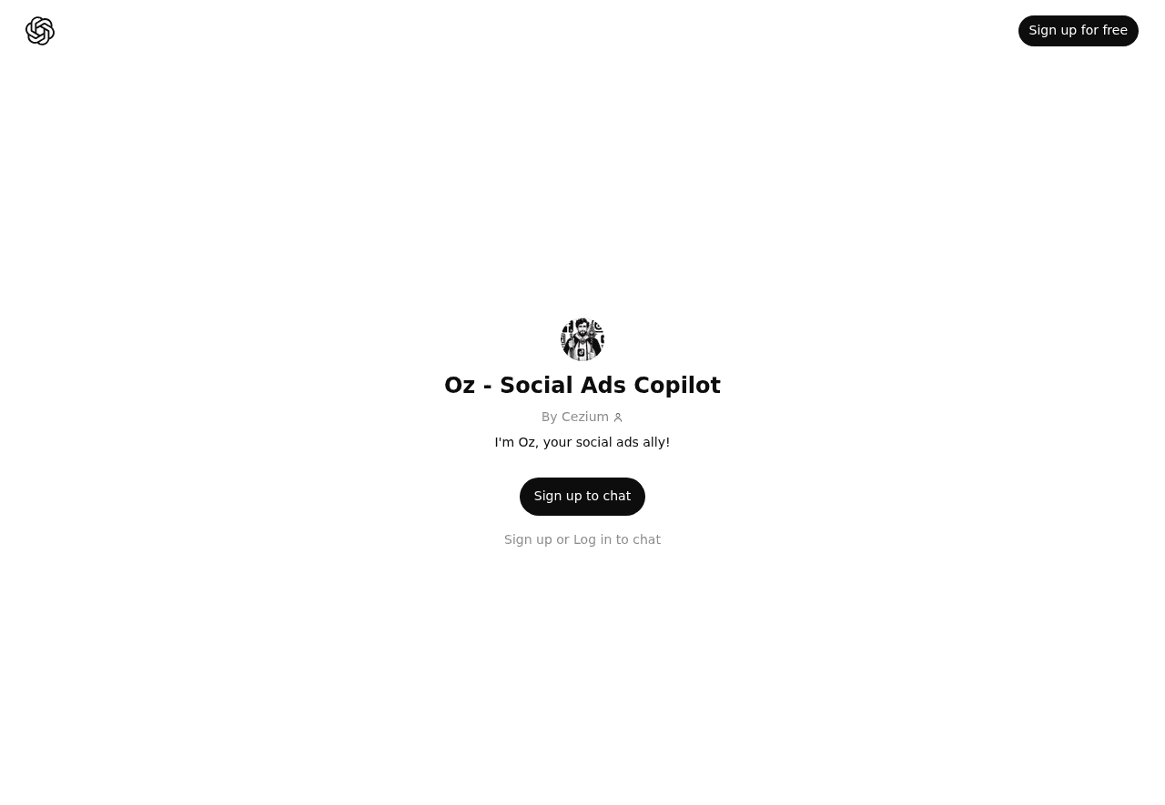Oz - Social Ads Copilot