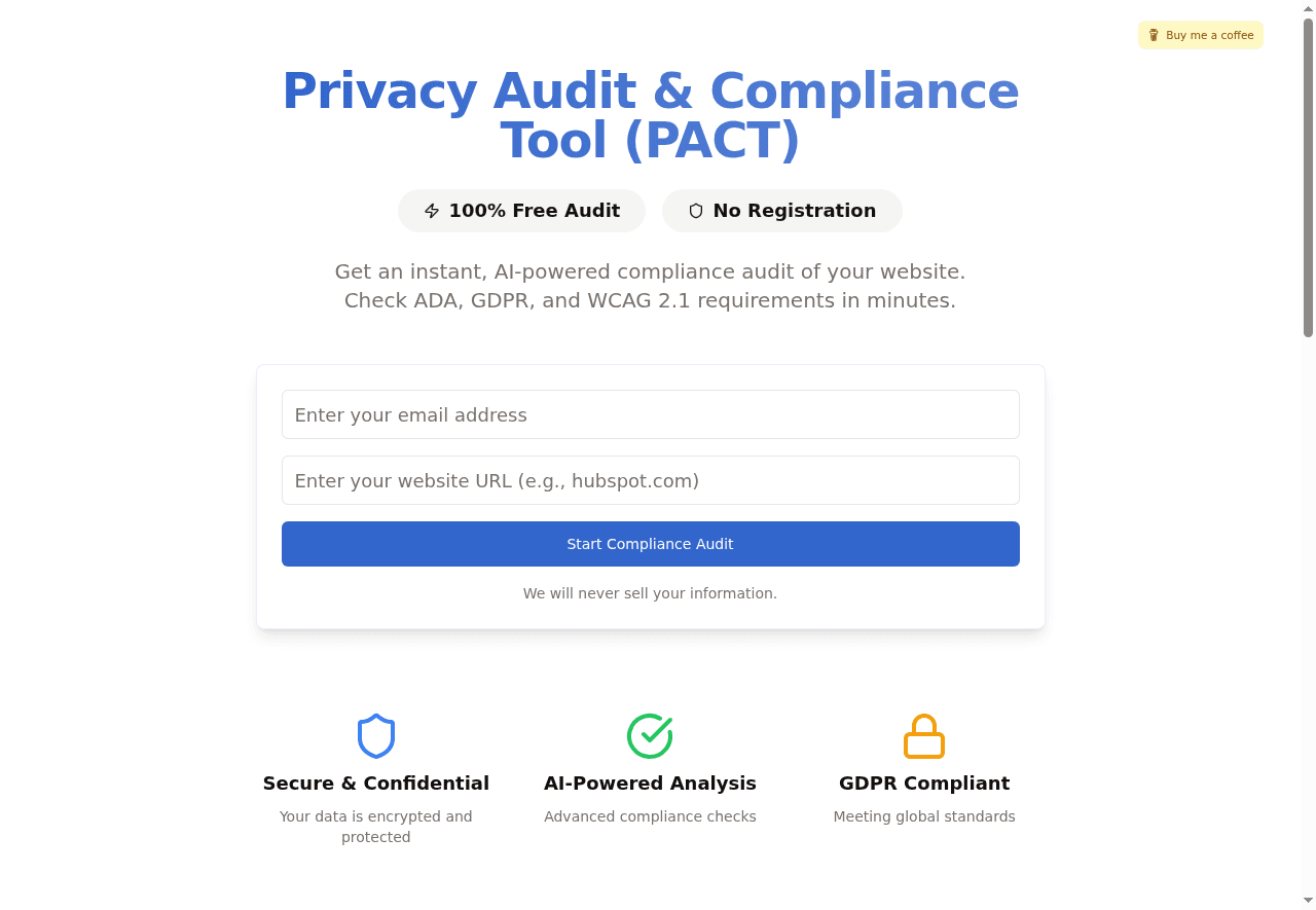 PACT | Free Compliance Audit