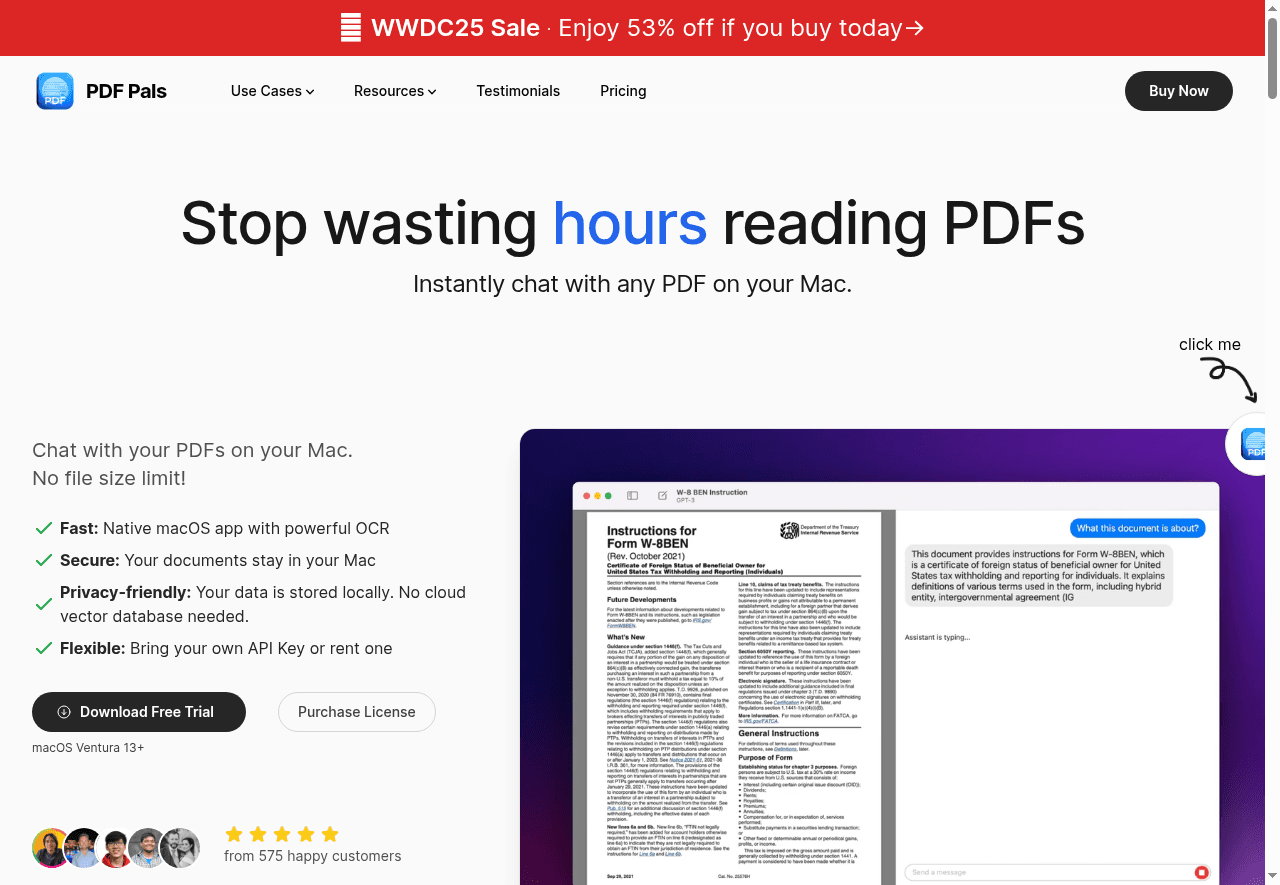 PDF Pals — ChatPDF on Mac