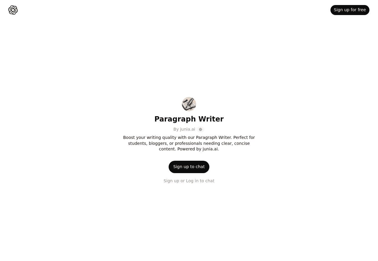 Paragraph Writer GPT