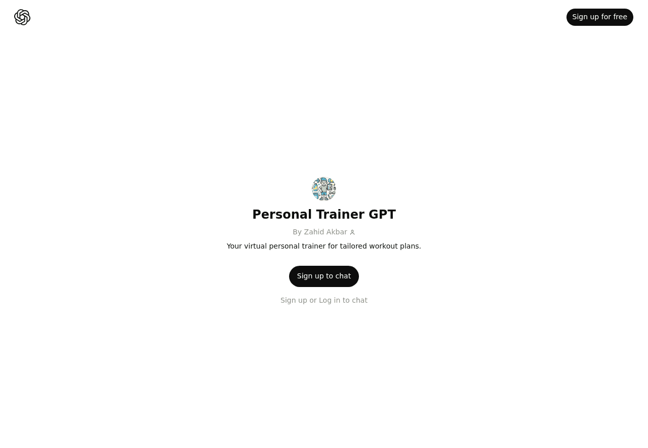 Personal Trainer GPT
