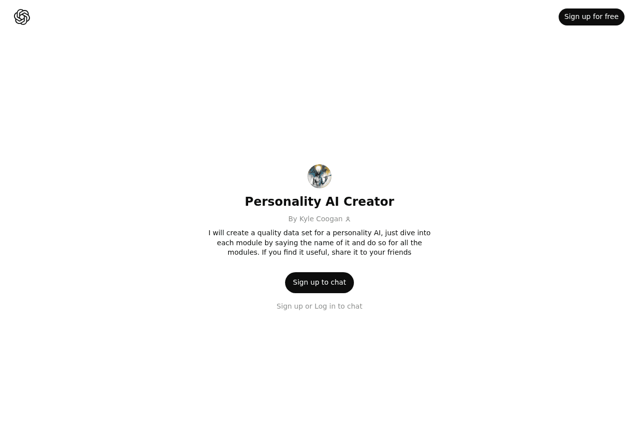 Personality AI Creator