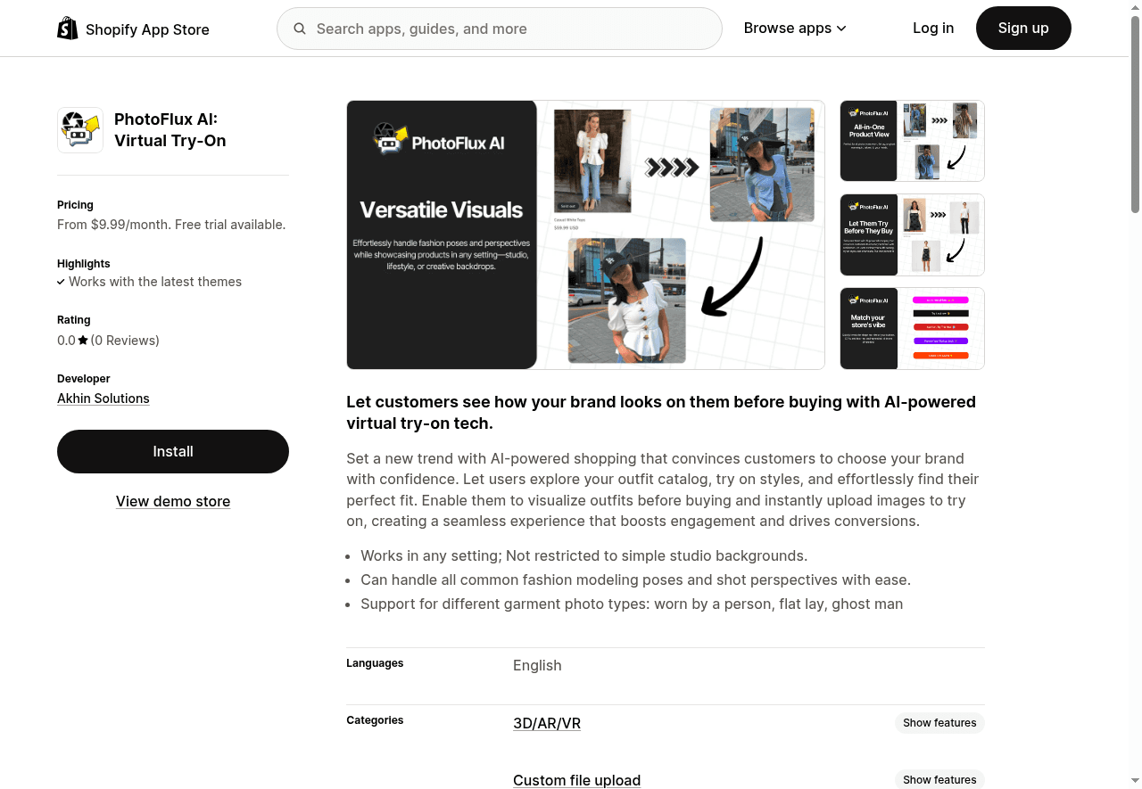 PhotoFlux AI: Virtual Try-On