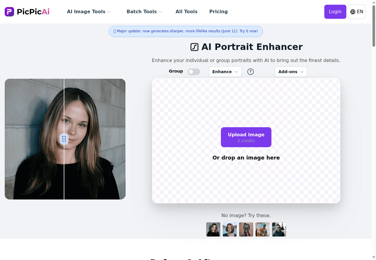 PicPicAI - AI Portrait Enhancer