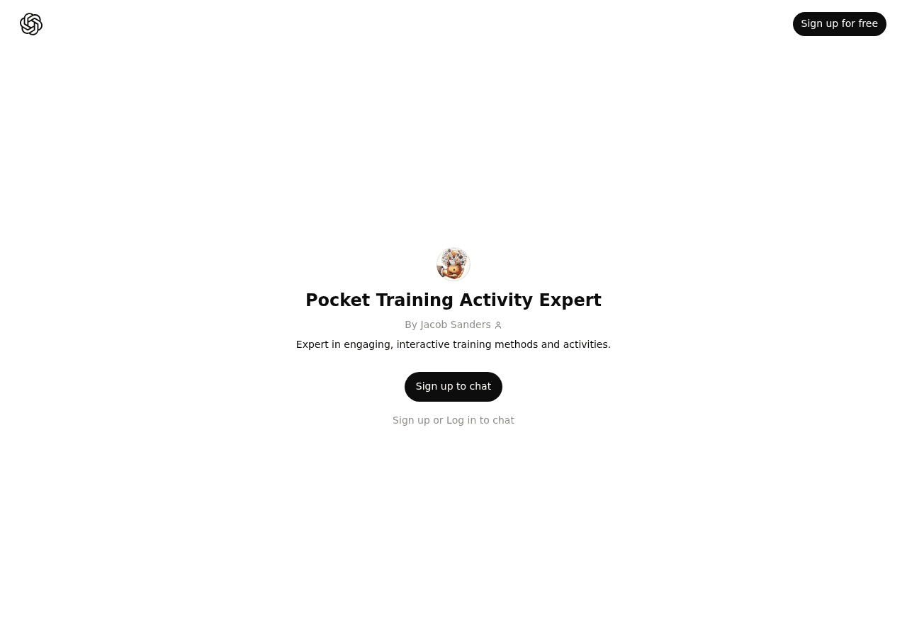 Pocket Training Activity Expert