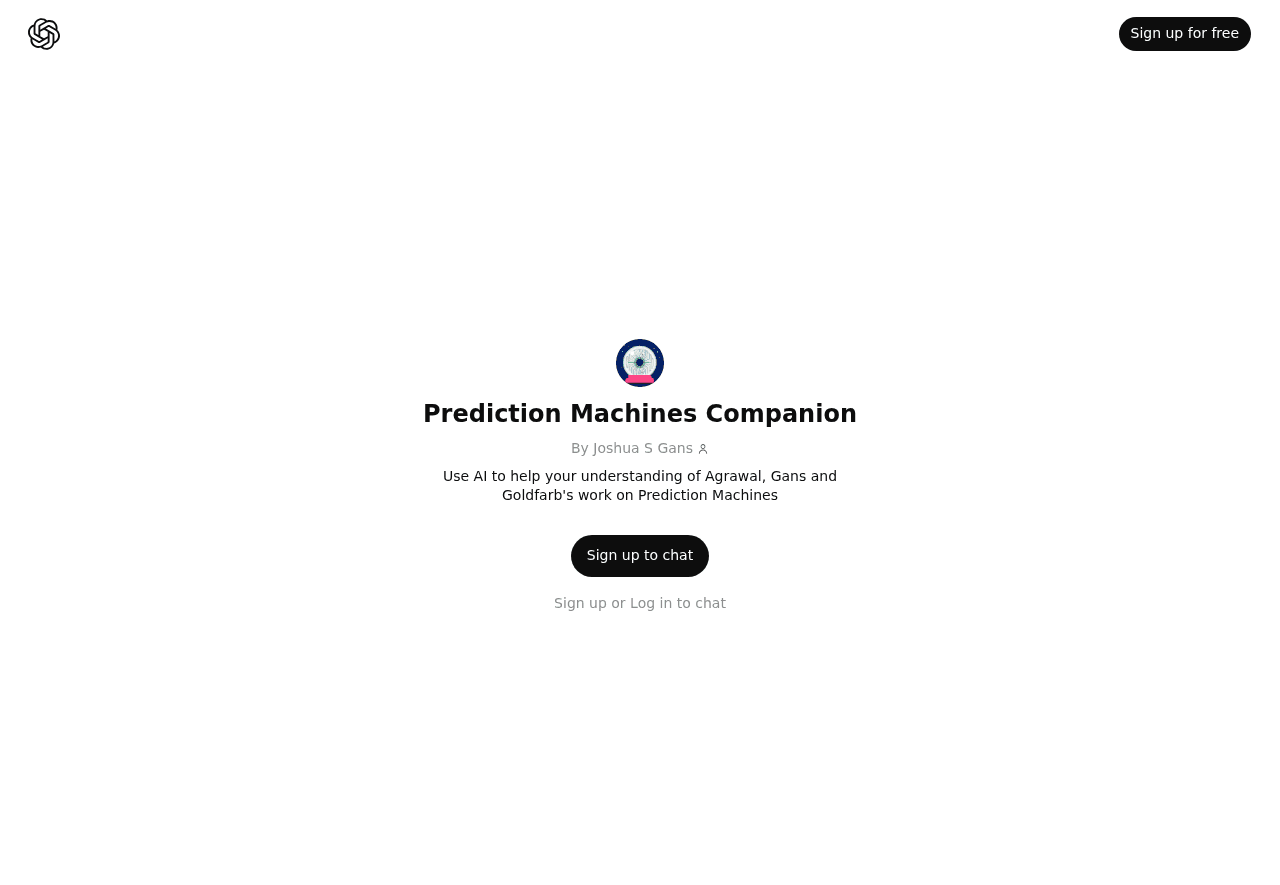Prediction Machines Companion
