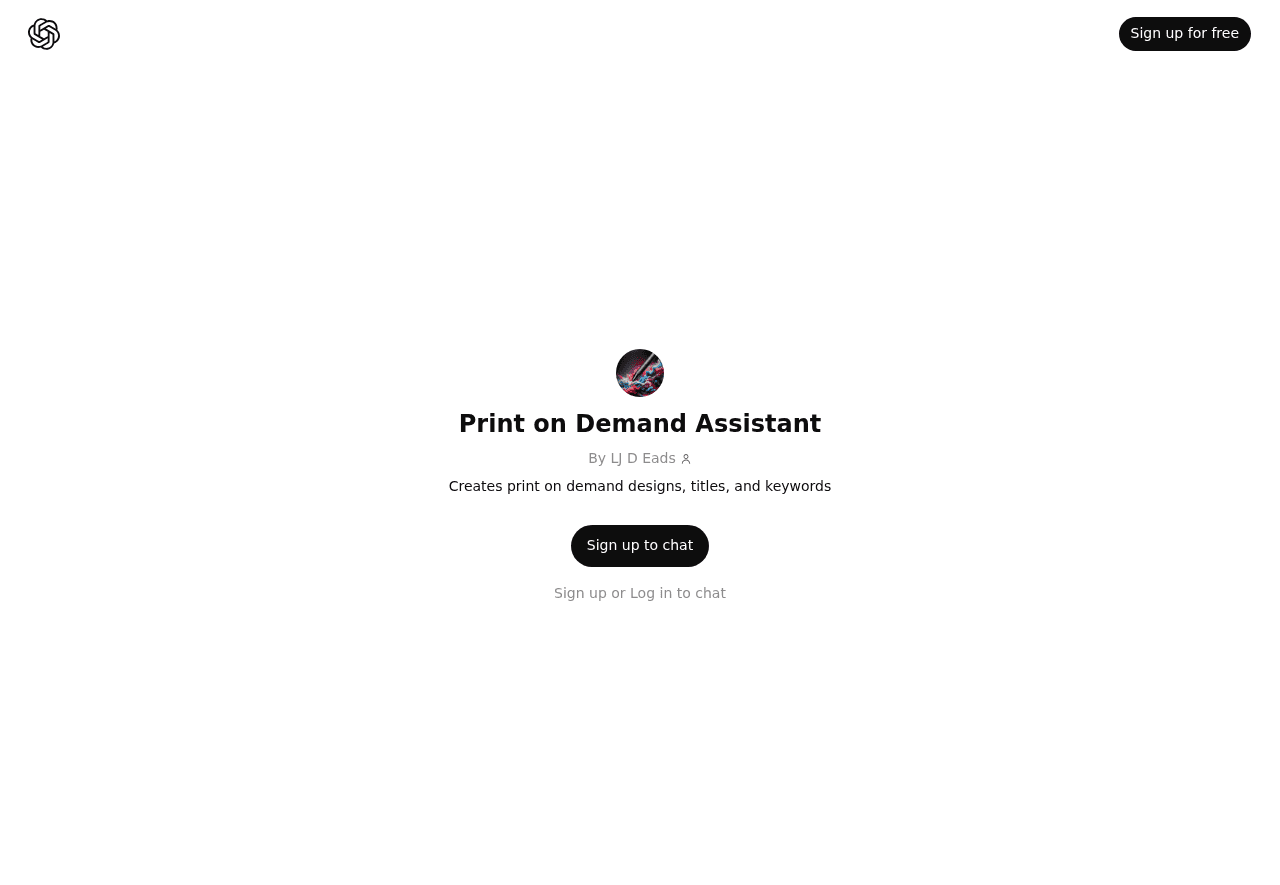 Print on Demand Assistant