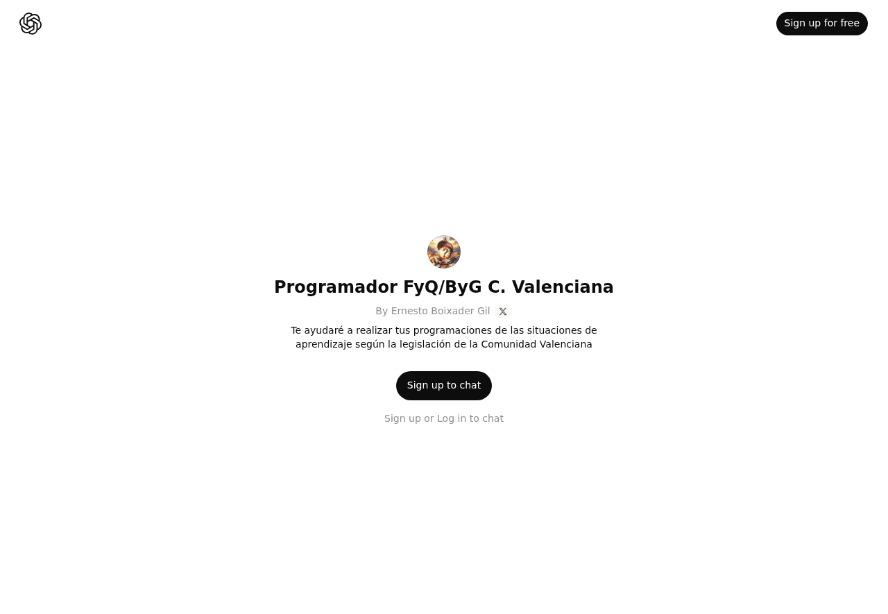Programador FyQ/ByG C. Valenciana