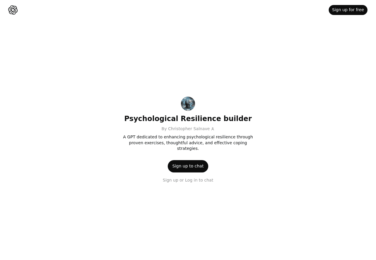 Psychological Resilience Builder