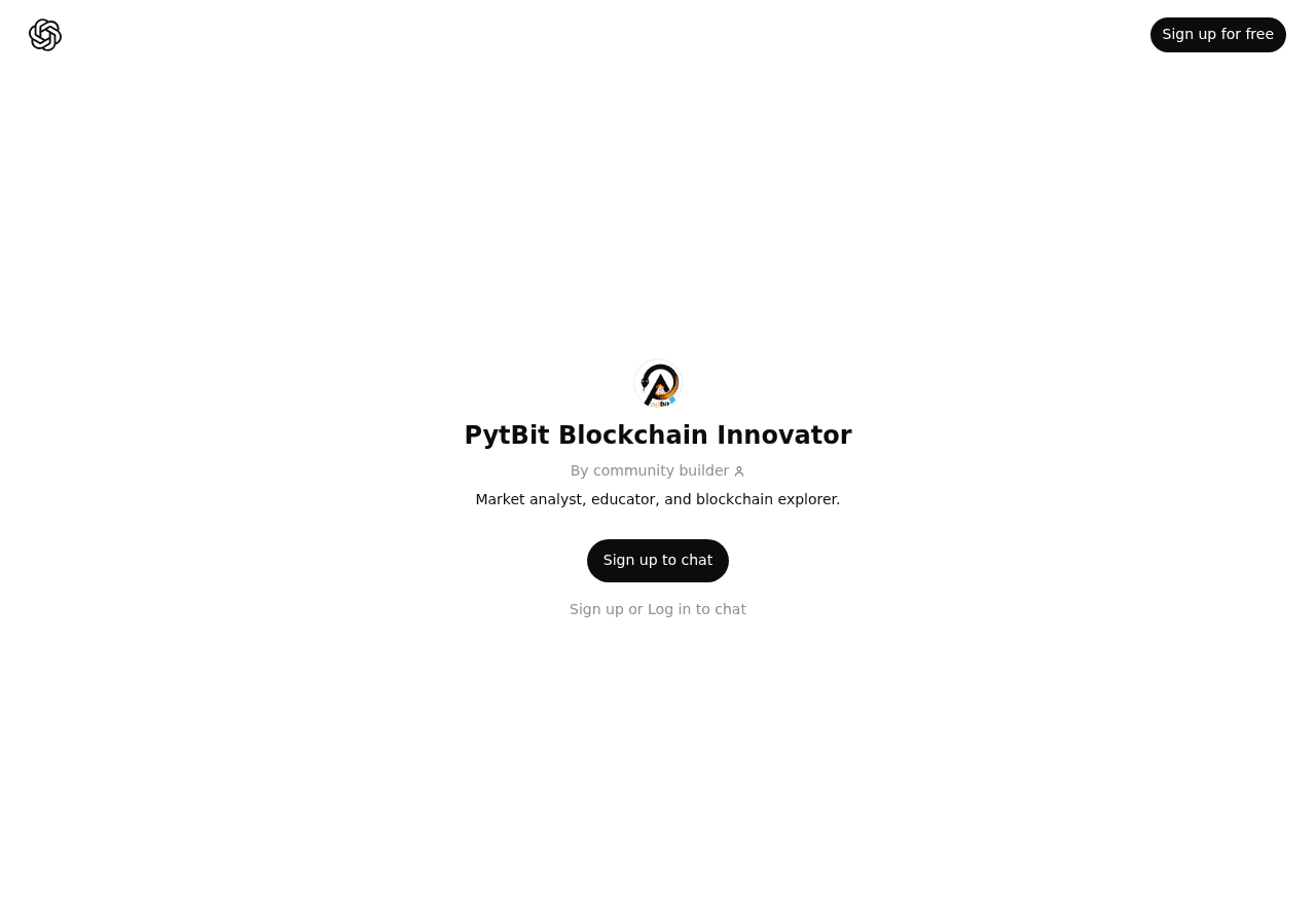 PytBit Blockchain Innovator
