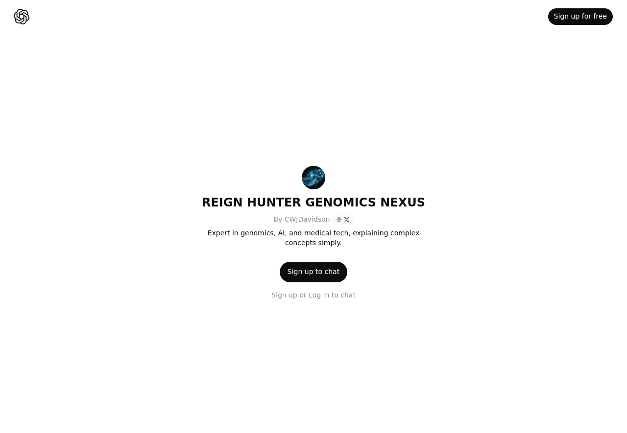 REIGN HUNTER GENOMICS NEXUS