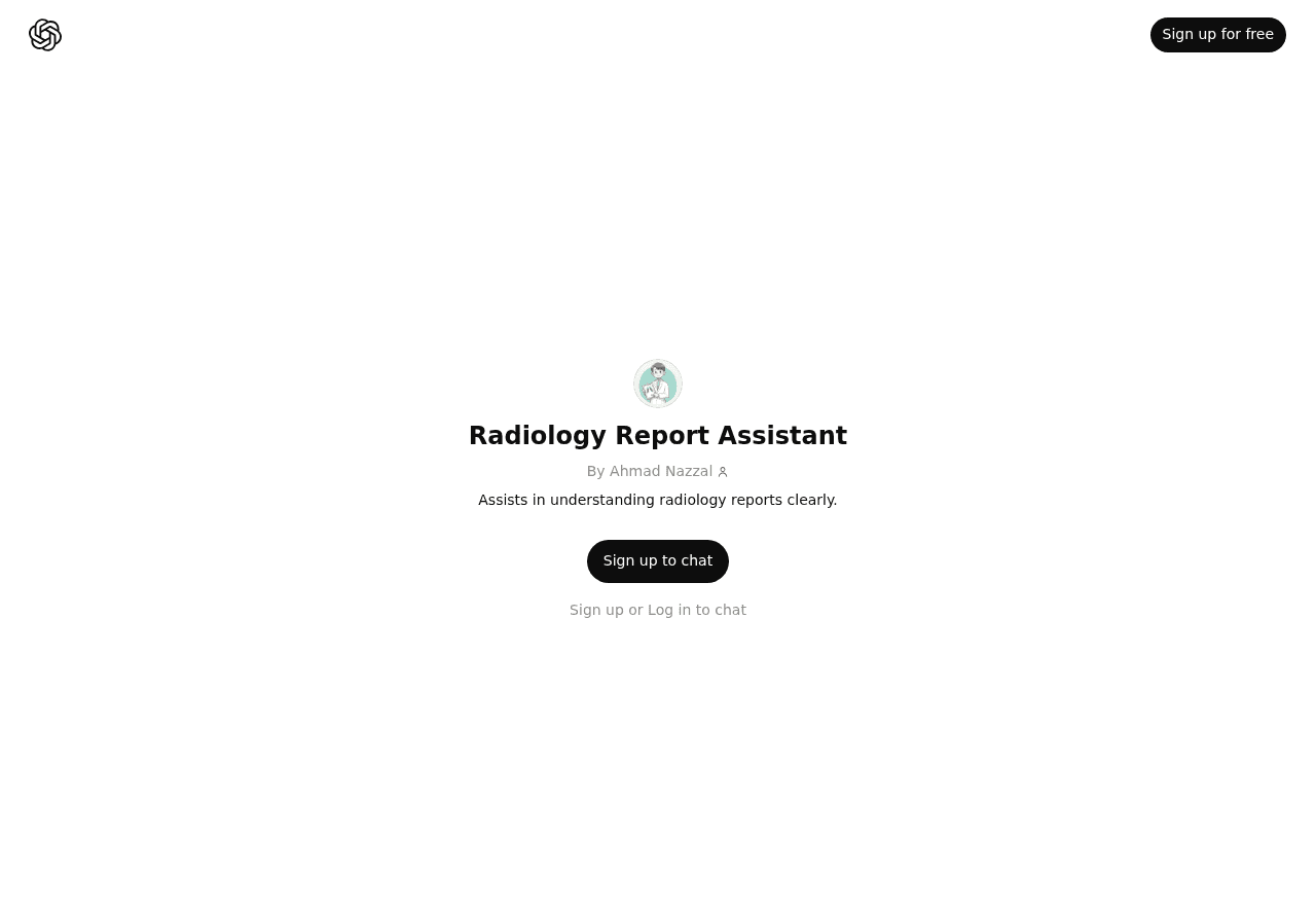 Radiology Report Assistant