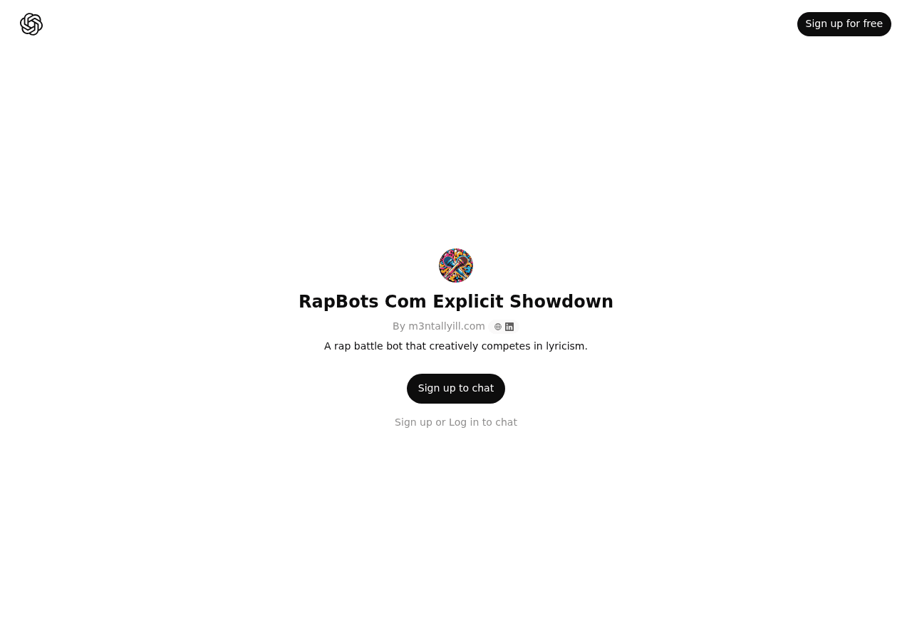 RapBots Com Explicit Showdown