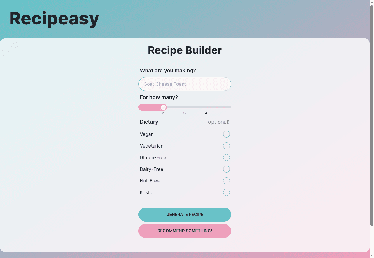 Recipeasy