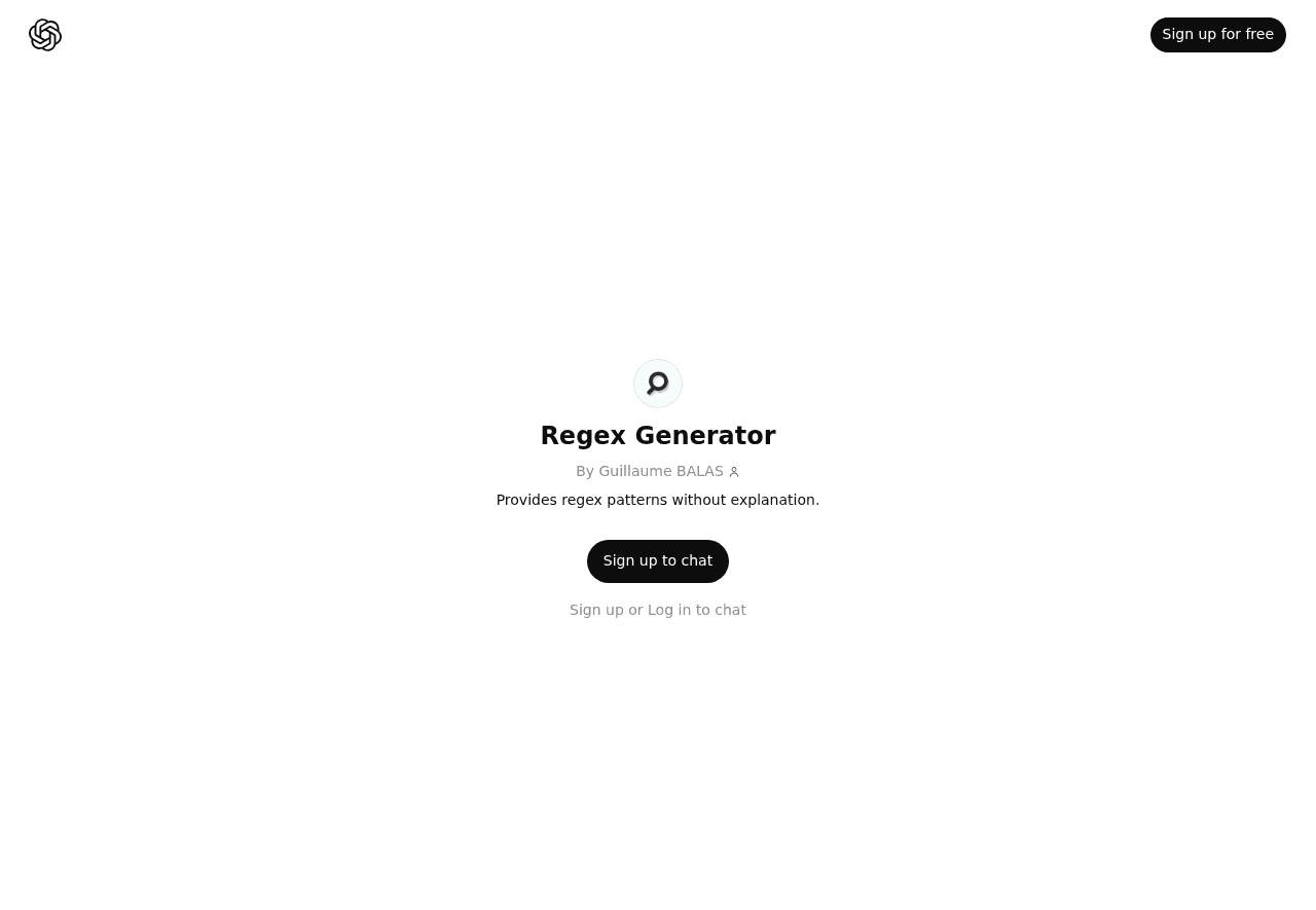 Regex Generator