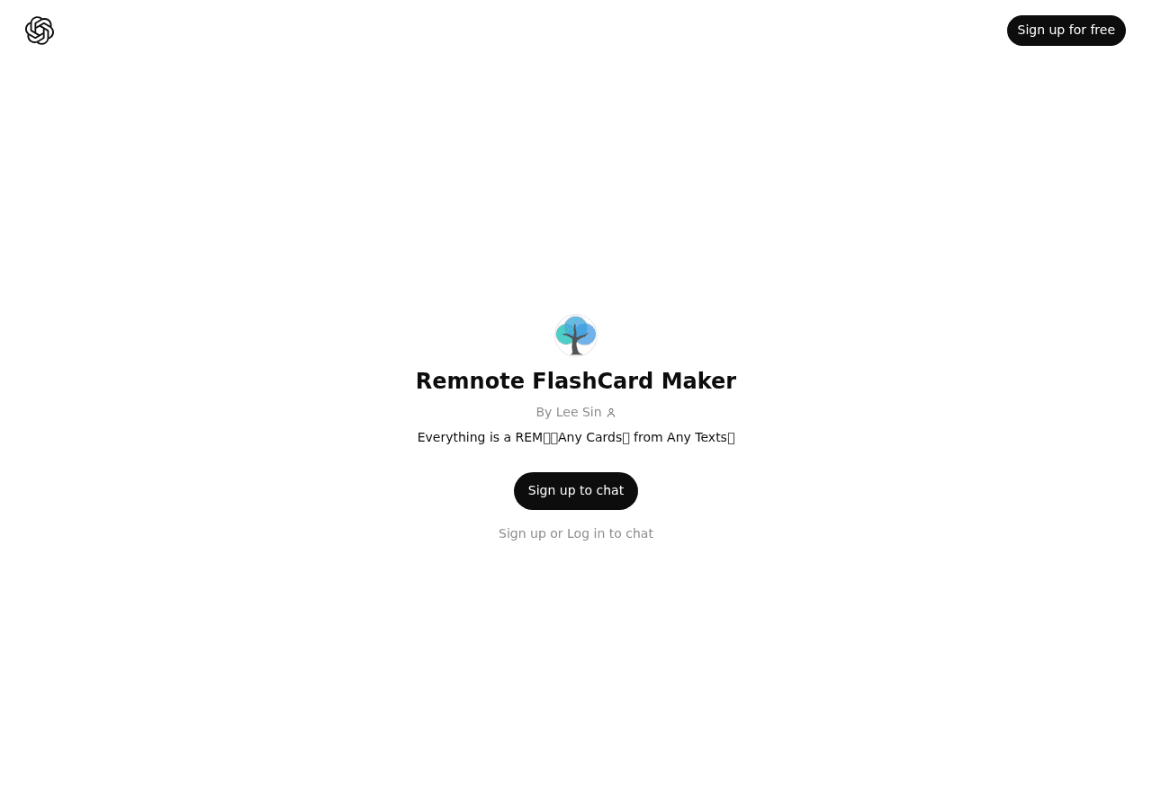 Remnote FlashCard Maker