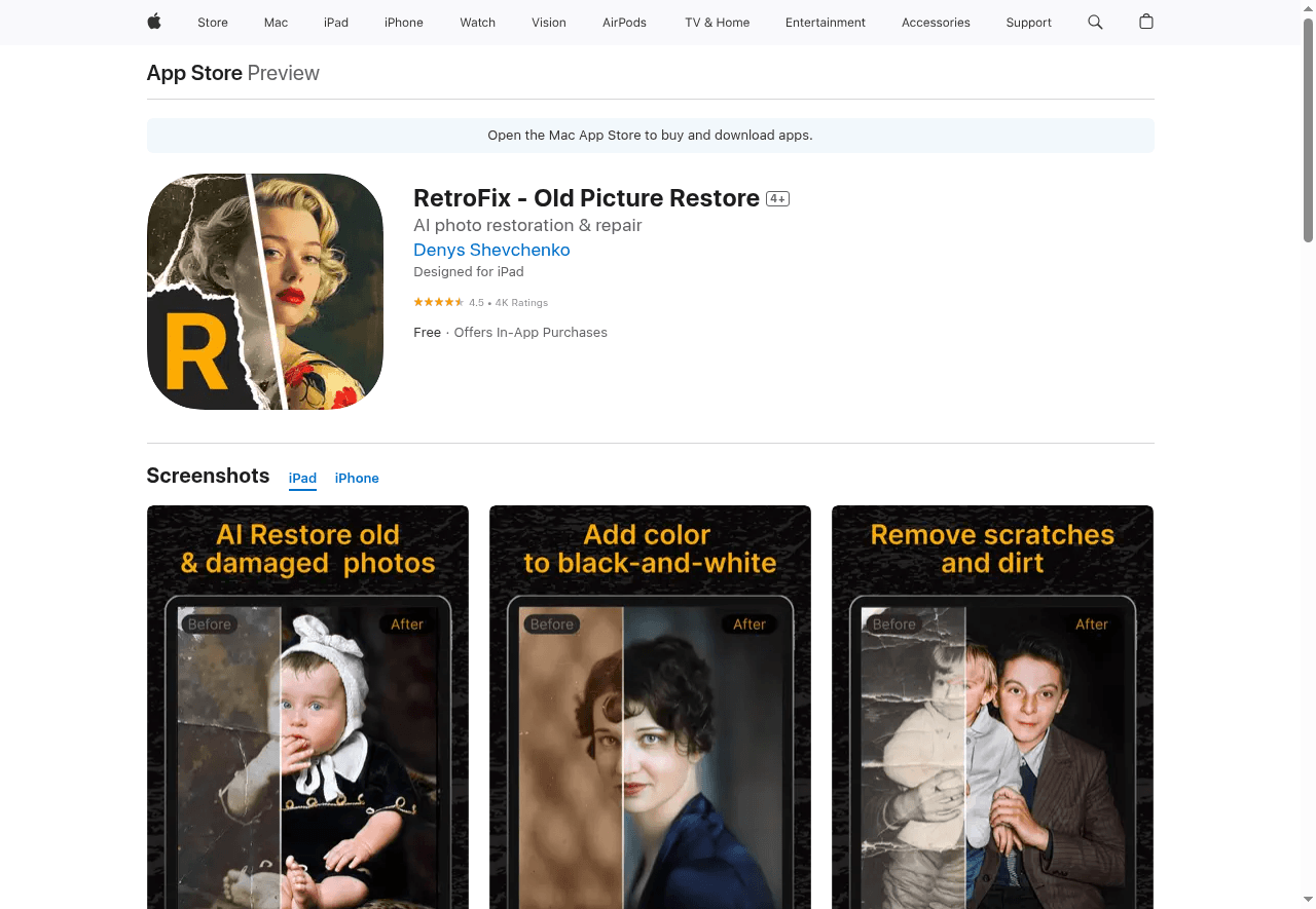 RetroFix - Old Picture Restore