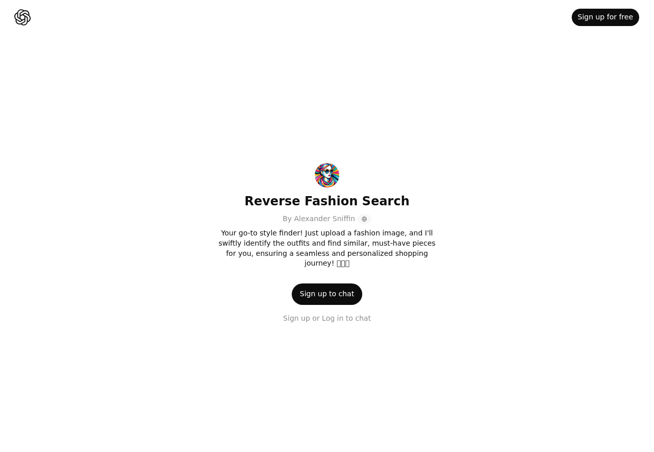 Reverse Fashion Search