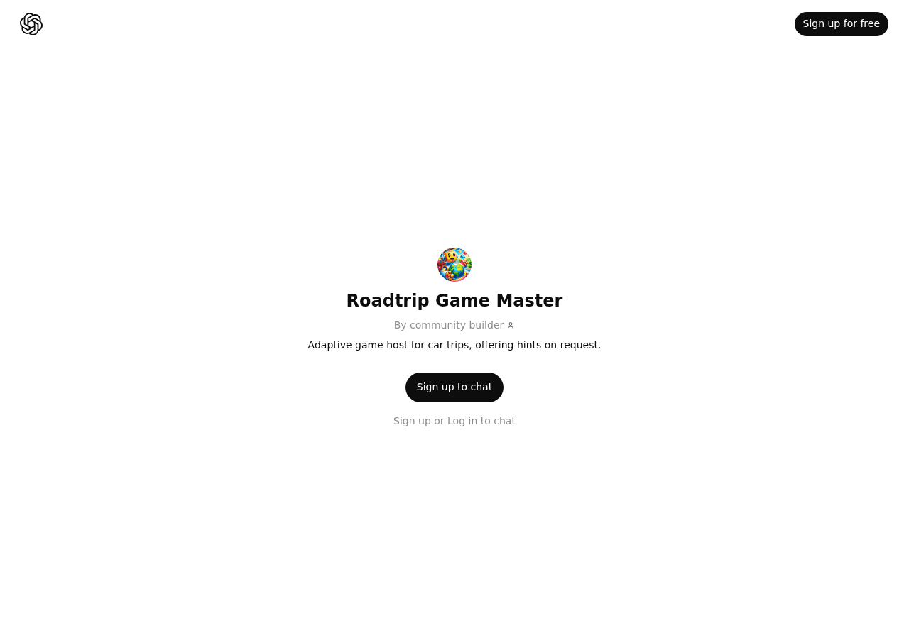 Roadtrip Game Master