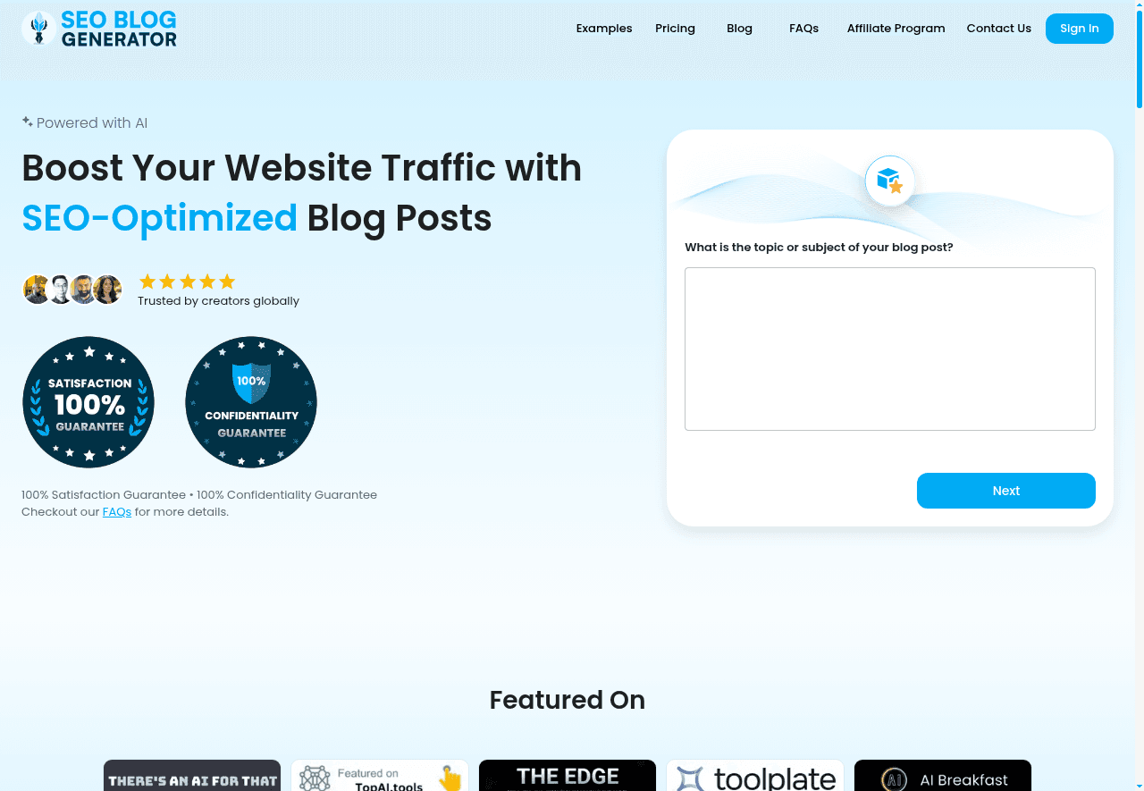 SEO Blog Generator