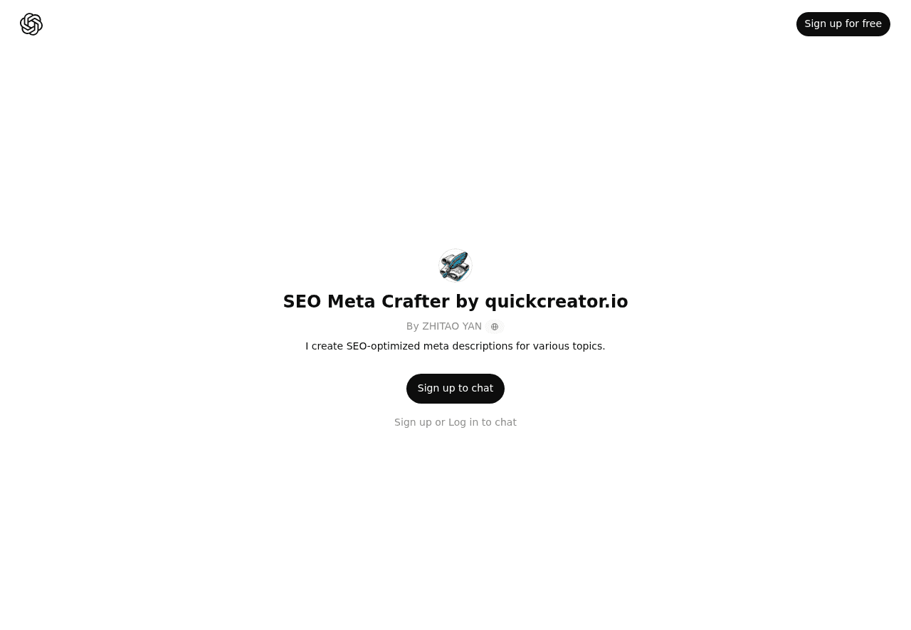 SEO Meta Crafter by quickcreator.io