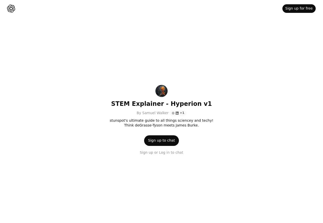 STEM Explainer - Hyperion v1