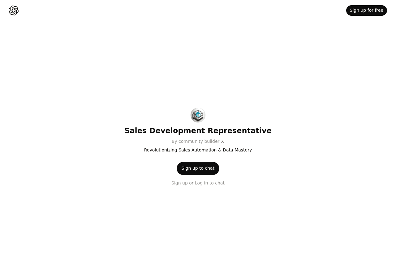 Sales Development Representative