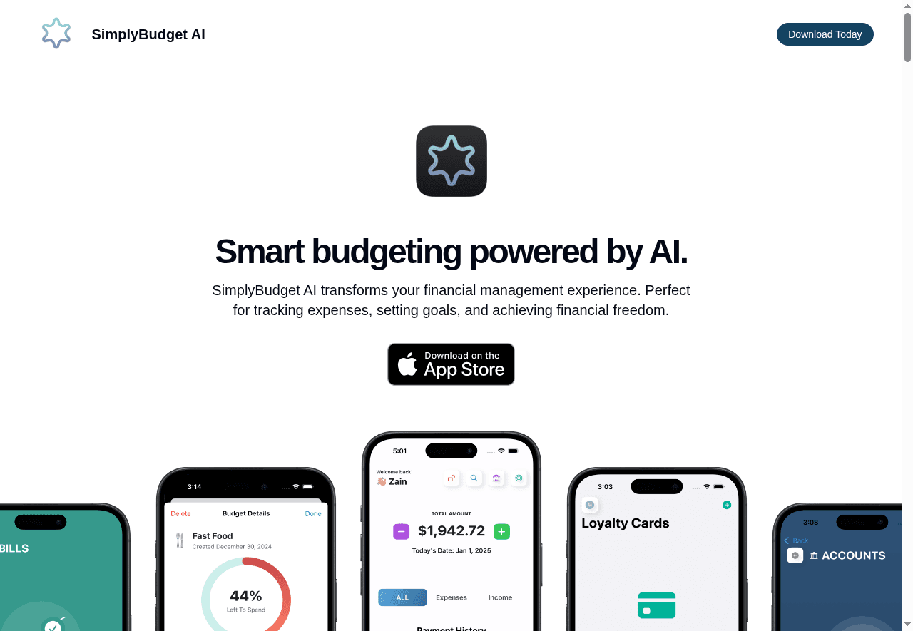 SimplyBudget AI
