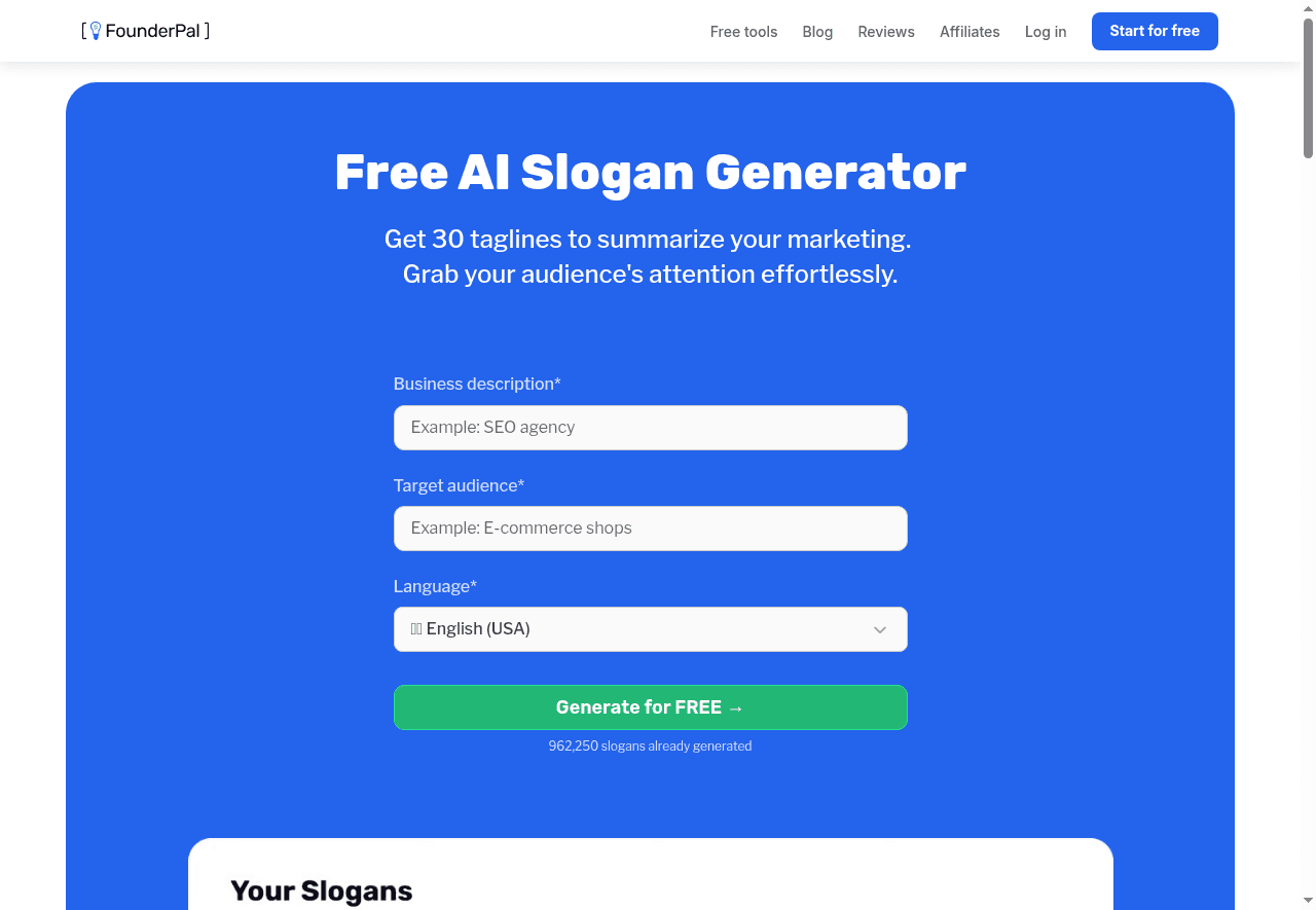 Slogan Generator