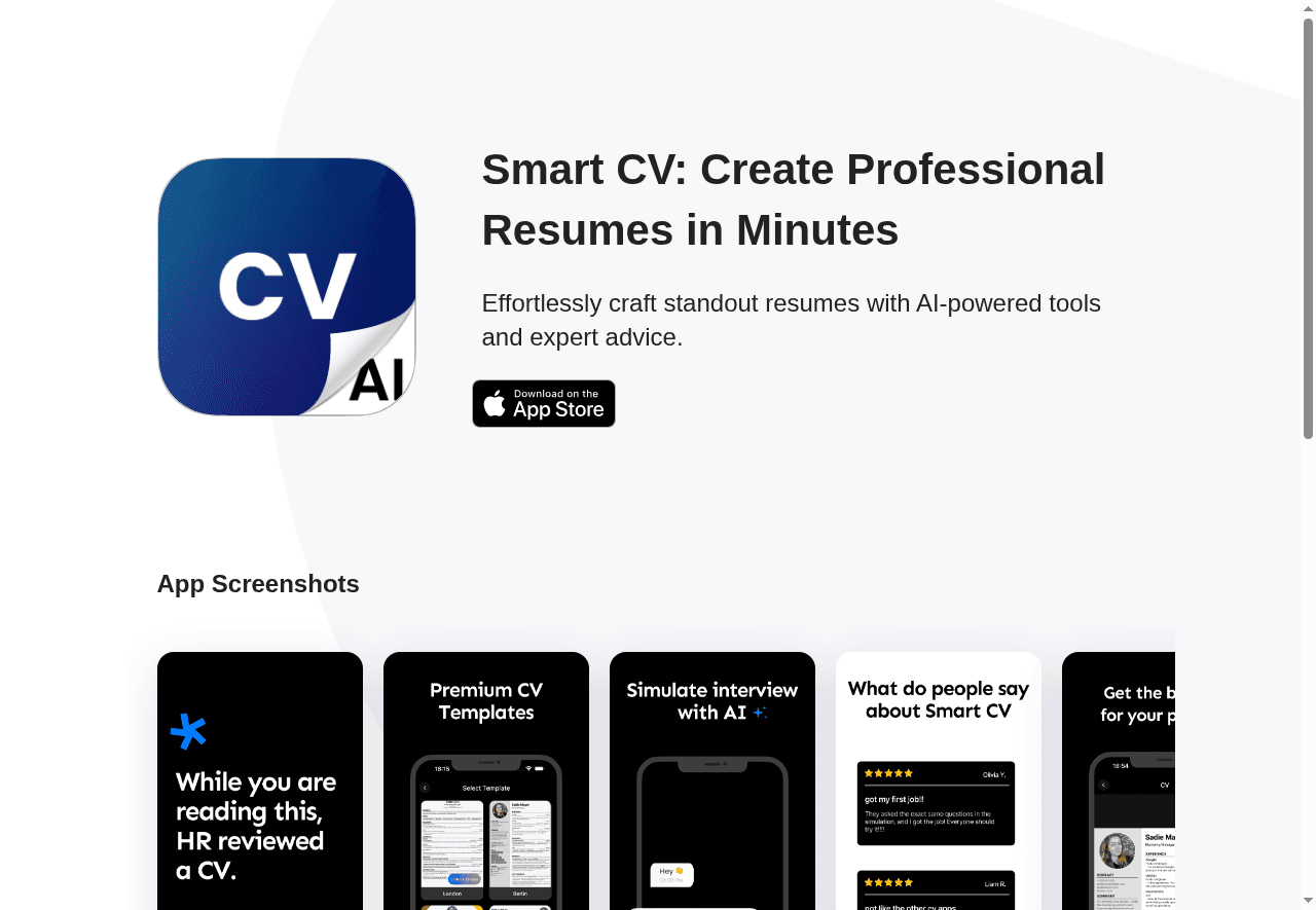 Smart CV: Resume Maker