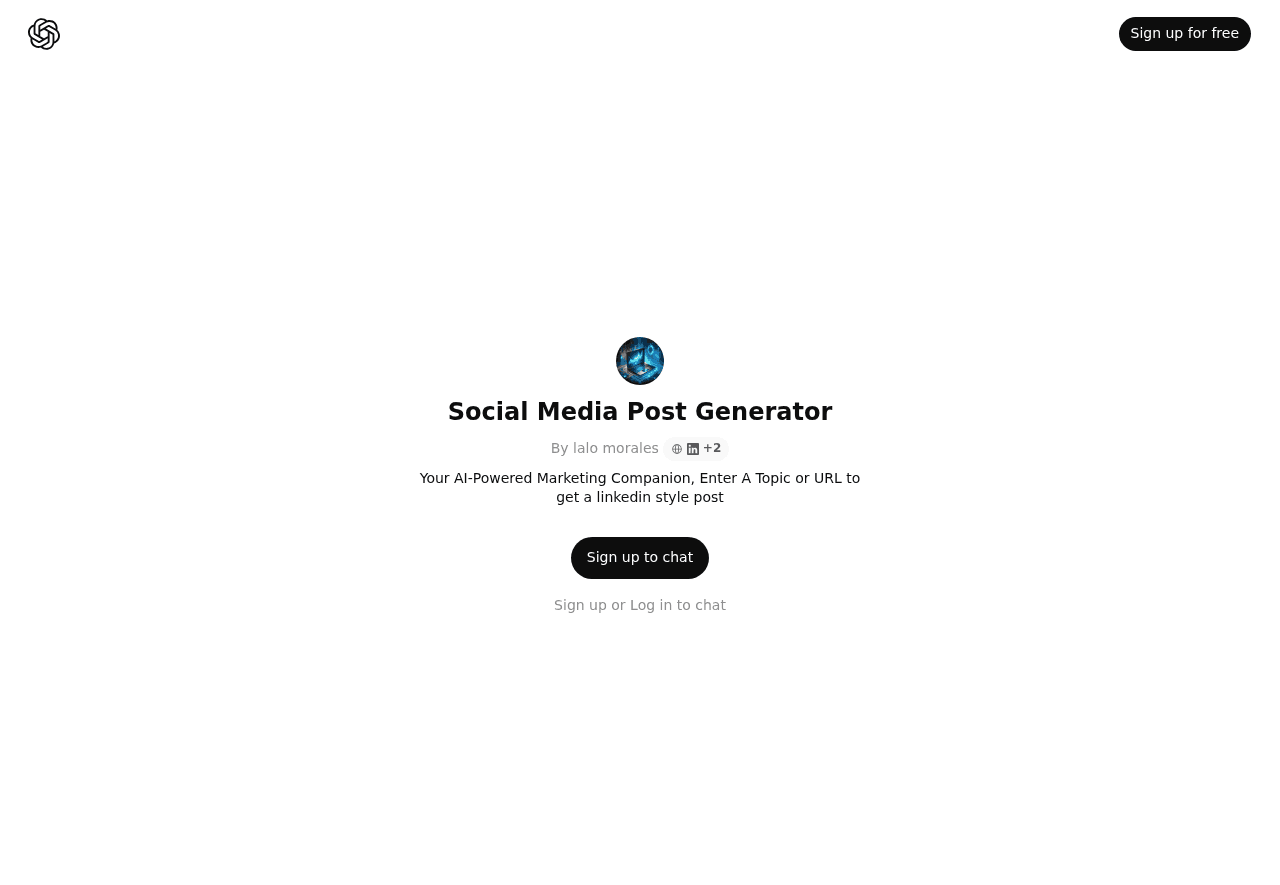 Social Media Post Generator