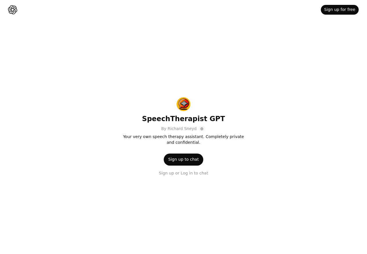 SpeechTherapist GPT