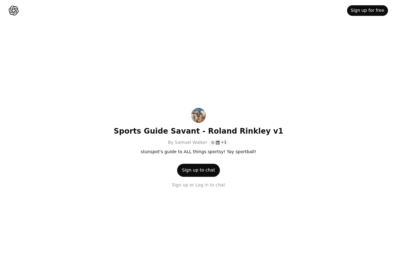 Sports Guide Savant - Roland Rinkley v1
