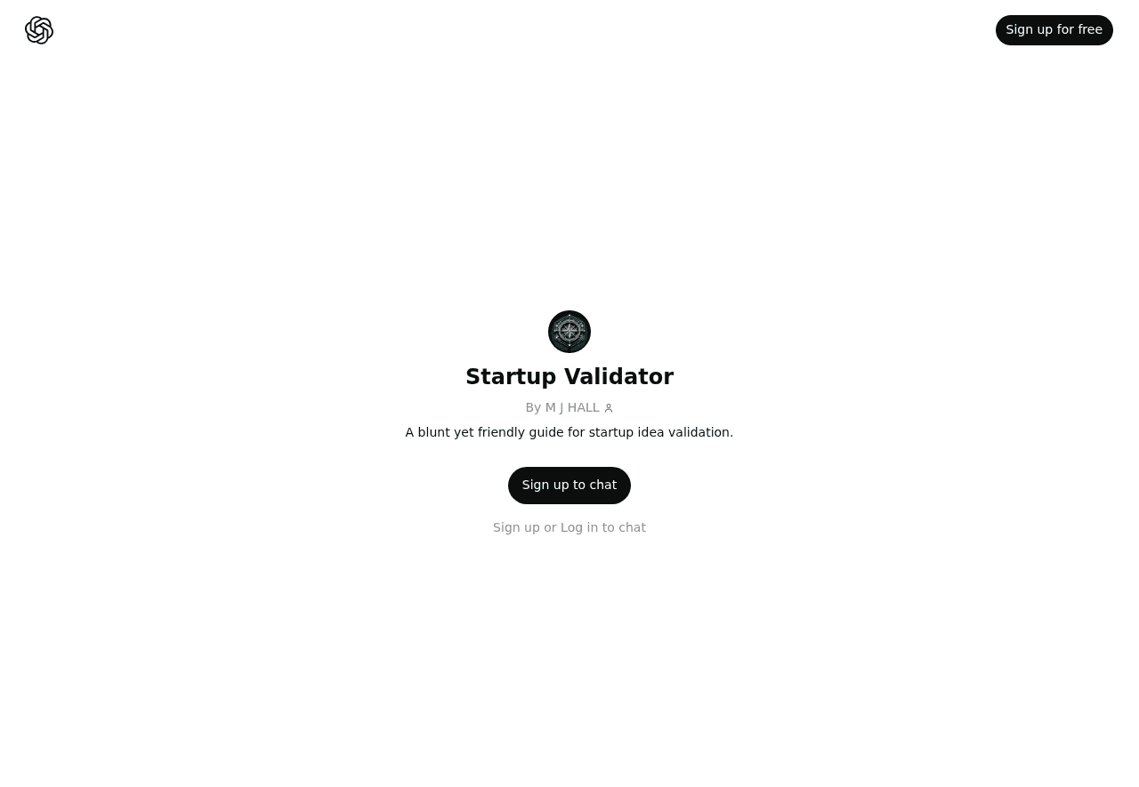 Startup Validator