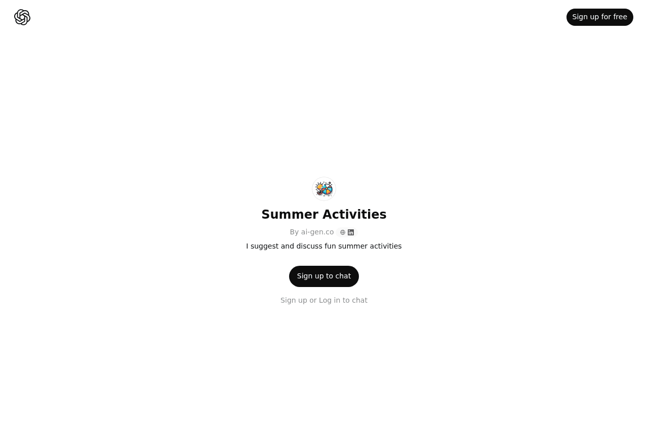 Summer Activities