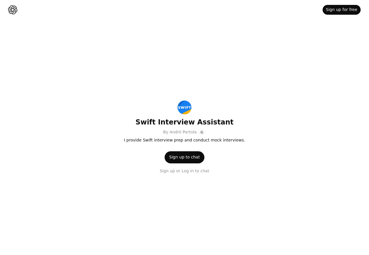 Swift Interview Assistant