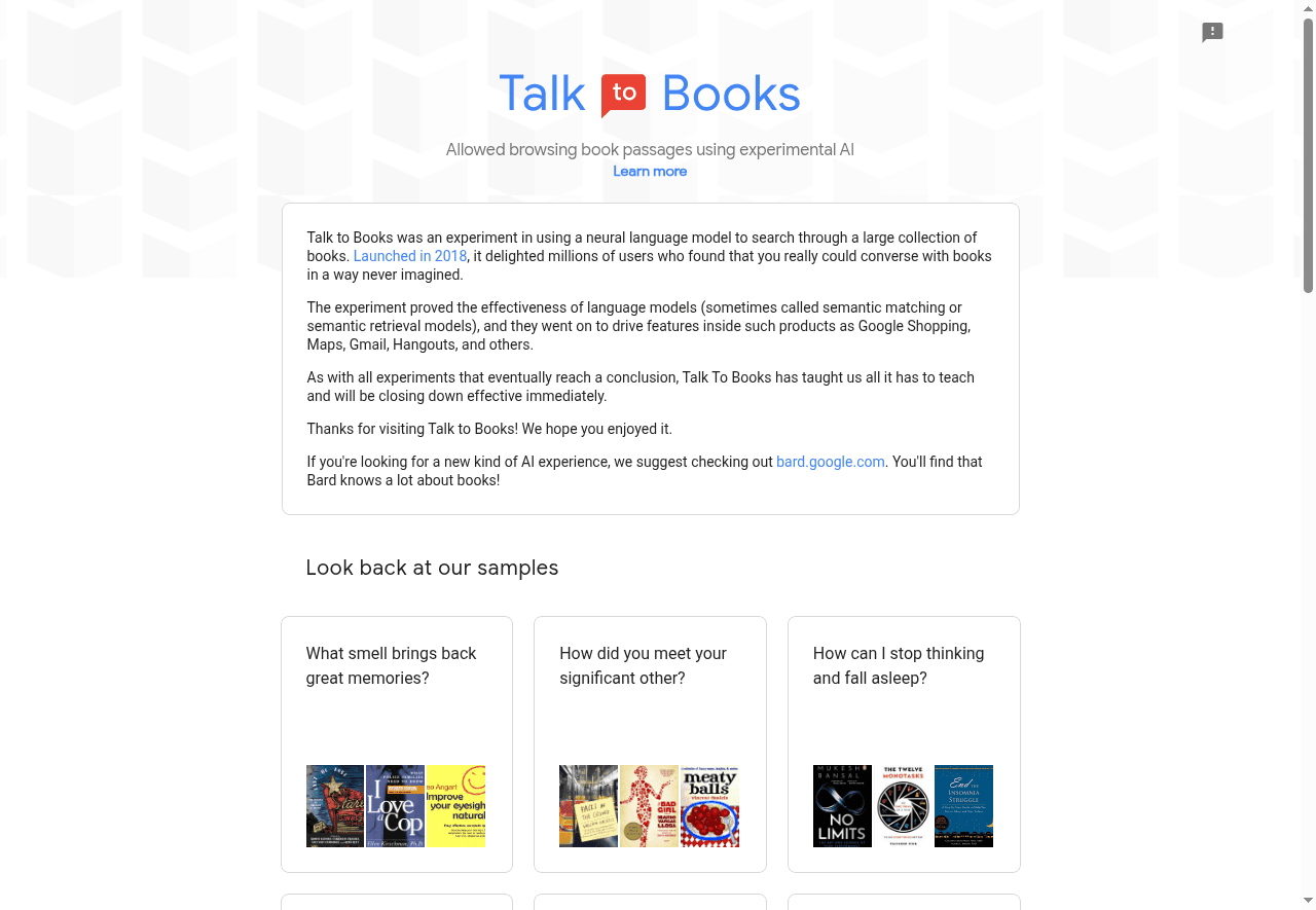 Talk to Books
