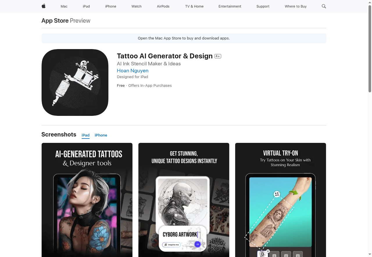 Tattoo AI Generator & Design