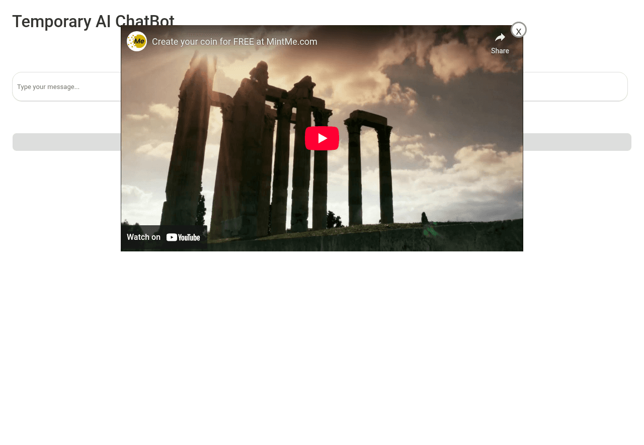 Temporary AI ChatBot - Gemini