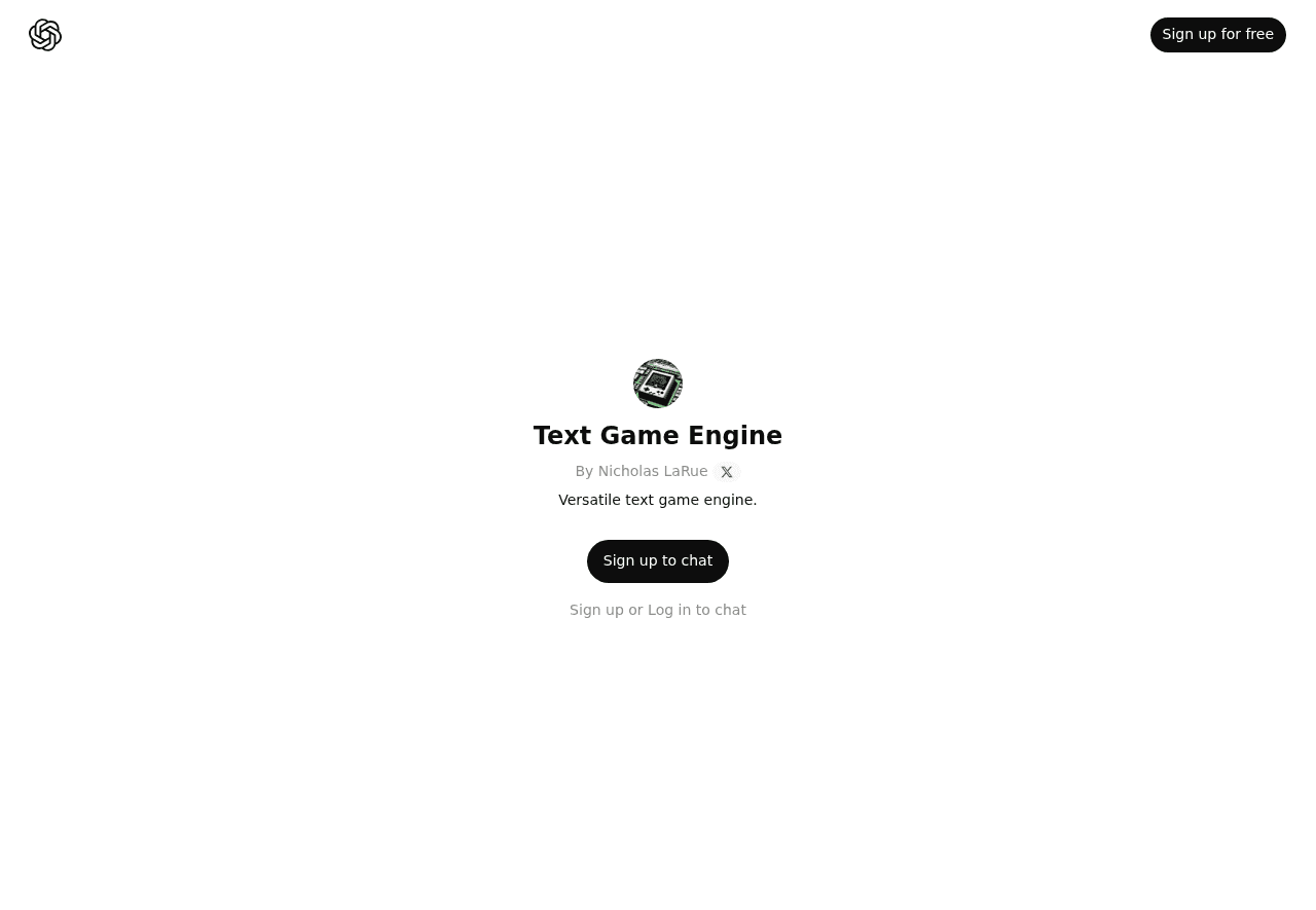 Text Game Engine