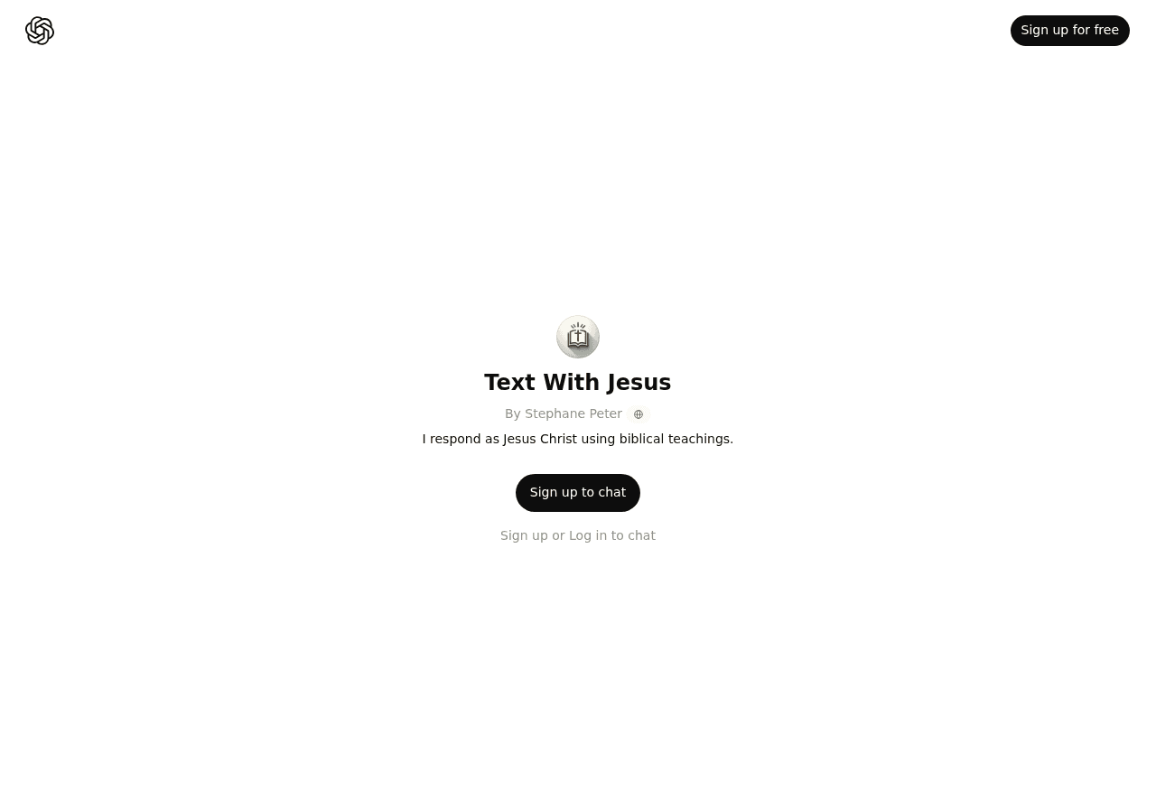 Text With Jesus