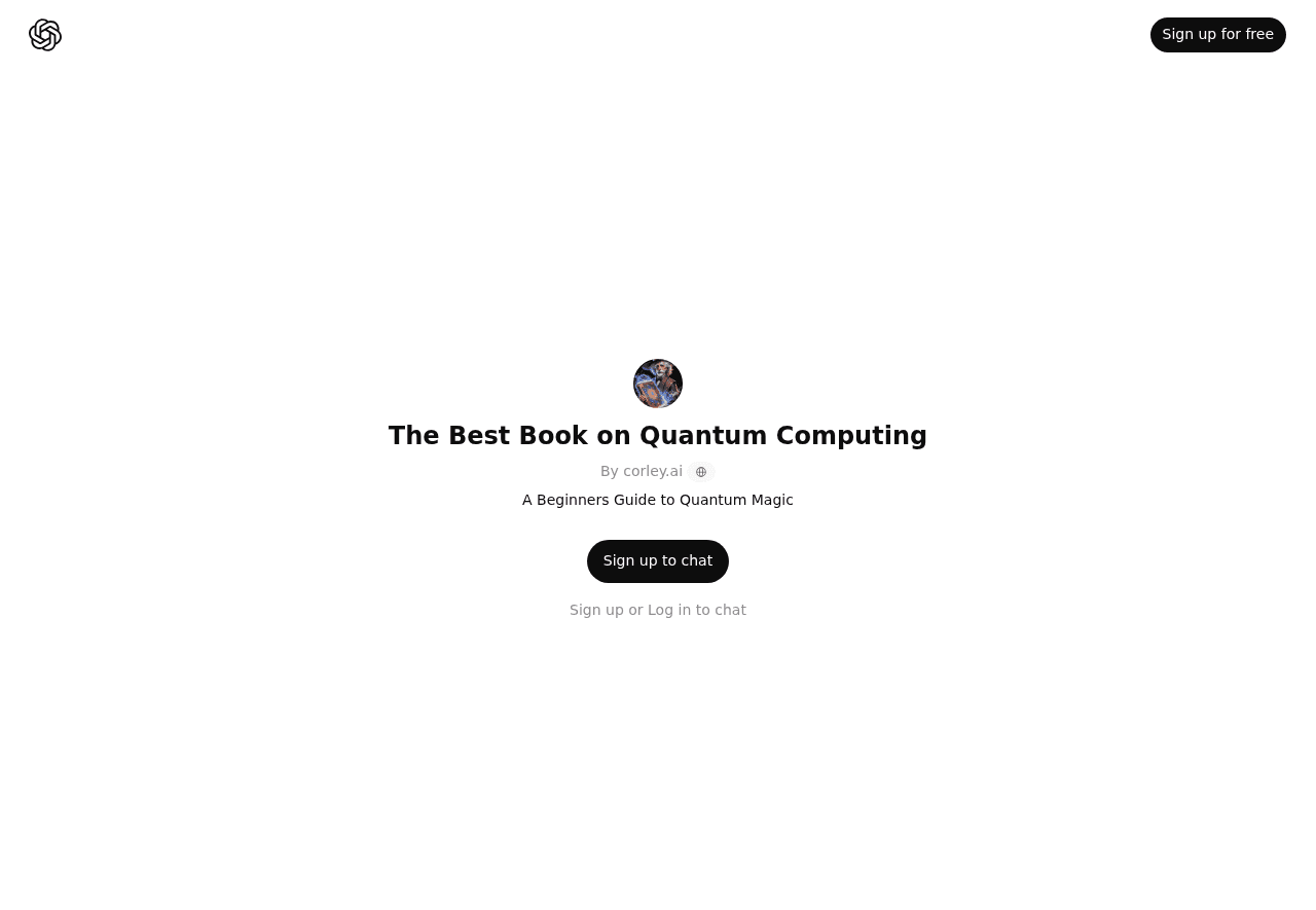 The Best Book on Quantum Computing GPT