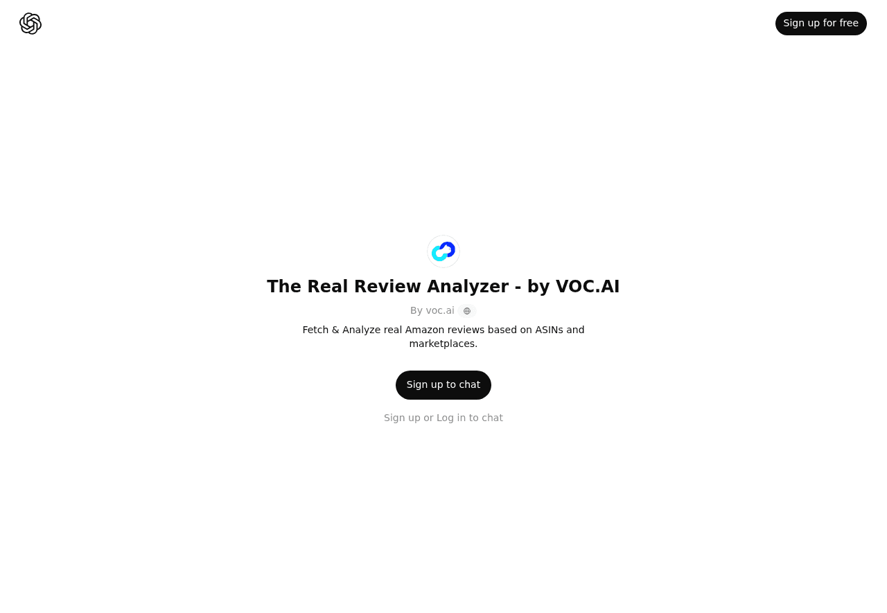 The Real Review Analyzer - by VOC.AI